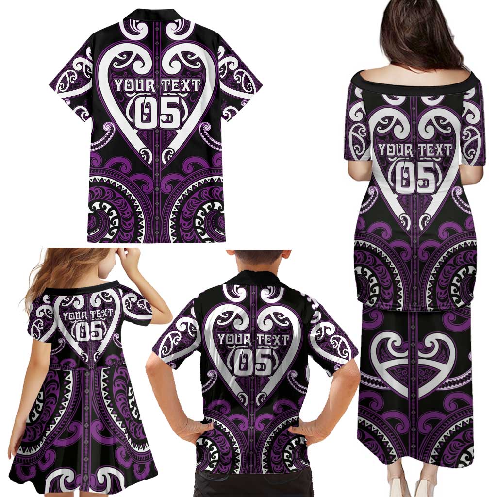 Custom Aotearoa Rangitane Family Matching Puletasi and Hawaiian Shirt Maori Tribal Pattern LT05 - Polynesian Pride