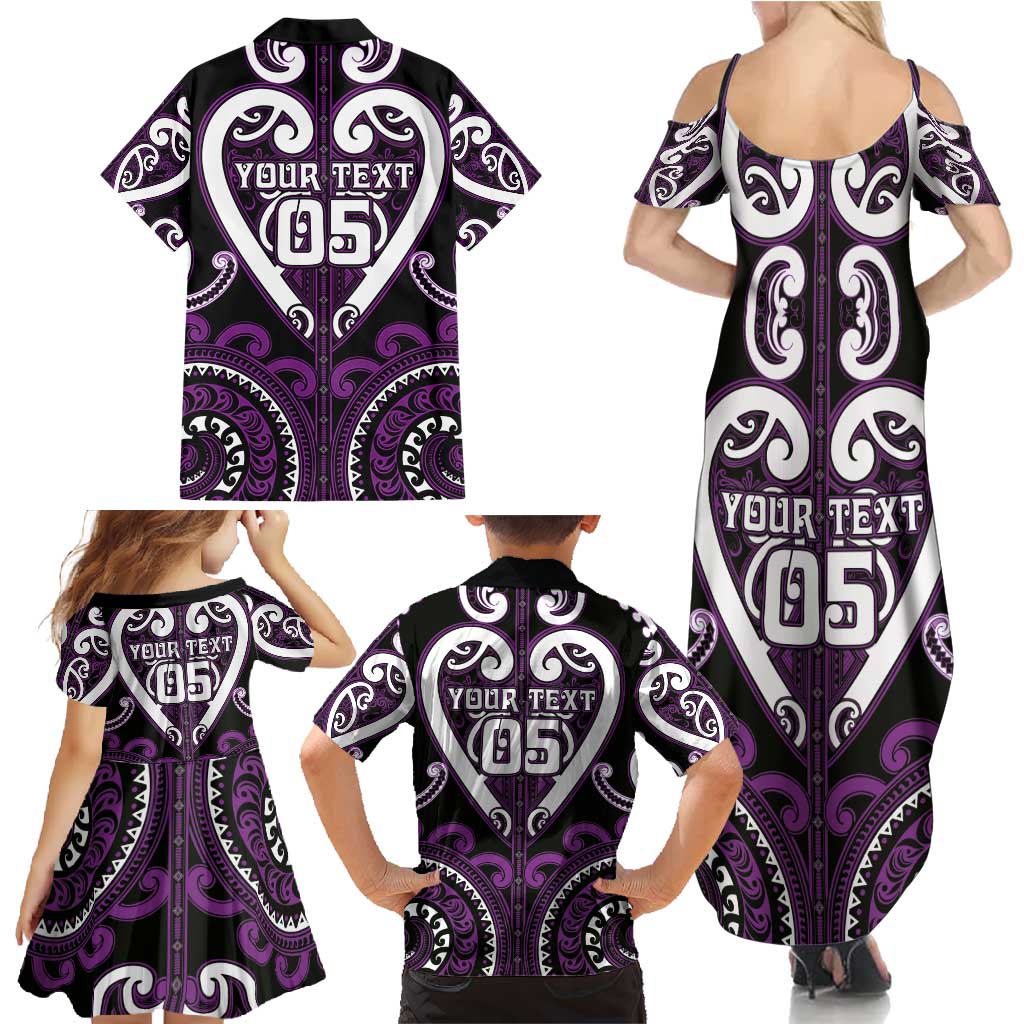 Custom Aotearoa Rangitane Family Matching Summer Maxi Dress and Hawaiian Shirt Maori Tribal Pattern LT05 - Polynesian Pride