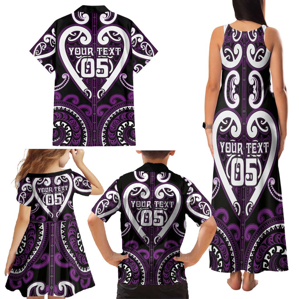 Custom Aotearoa Rangitane Family Matching Tank Maxi Dress and Hawaiian Shirt Maori Tribal Pattern LT05 - Polynesian Pride