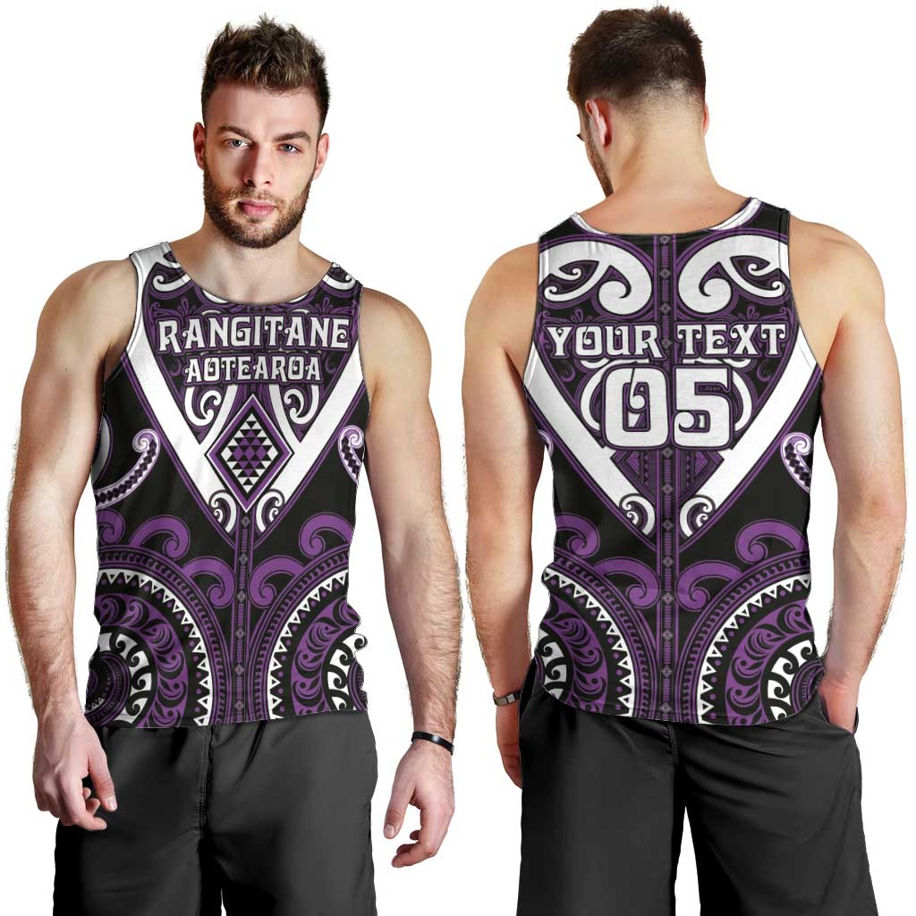 Custom Aotearoa Rangitane Men Tank Top Maori Tribal Pattern LT05 - Polynesian Pride