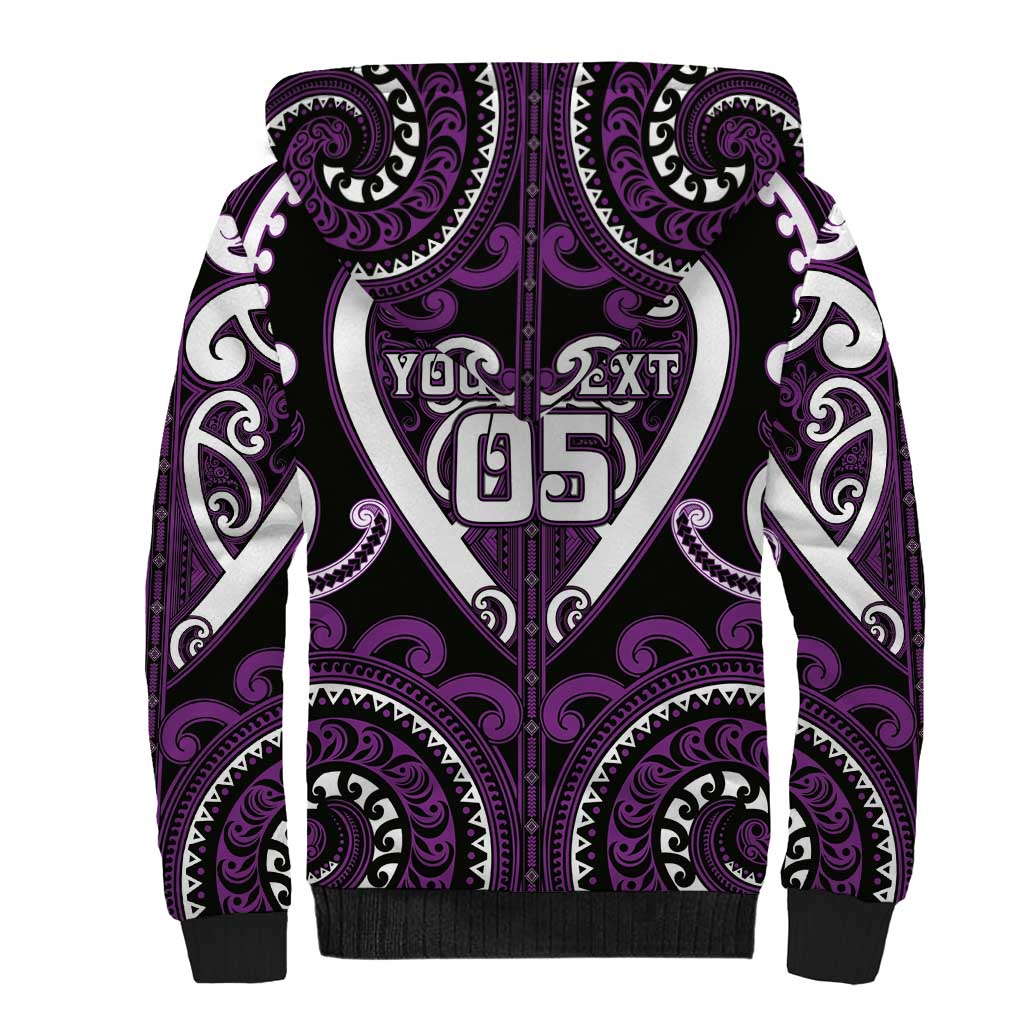 Custom Aotearoa Rangitane Sherpa Hoodie Maori Tribal Pattern