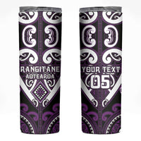 Custom Aotearoa Rangitane Skinny Tumbler Maori Tribal Pattern
