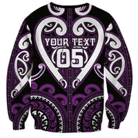 Custom Aotearoa Rangitane Sweatshirt Maori Tribal Pattern LT05 - Polynesian Pride