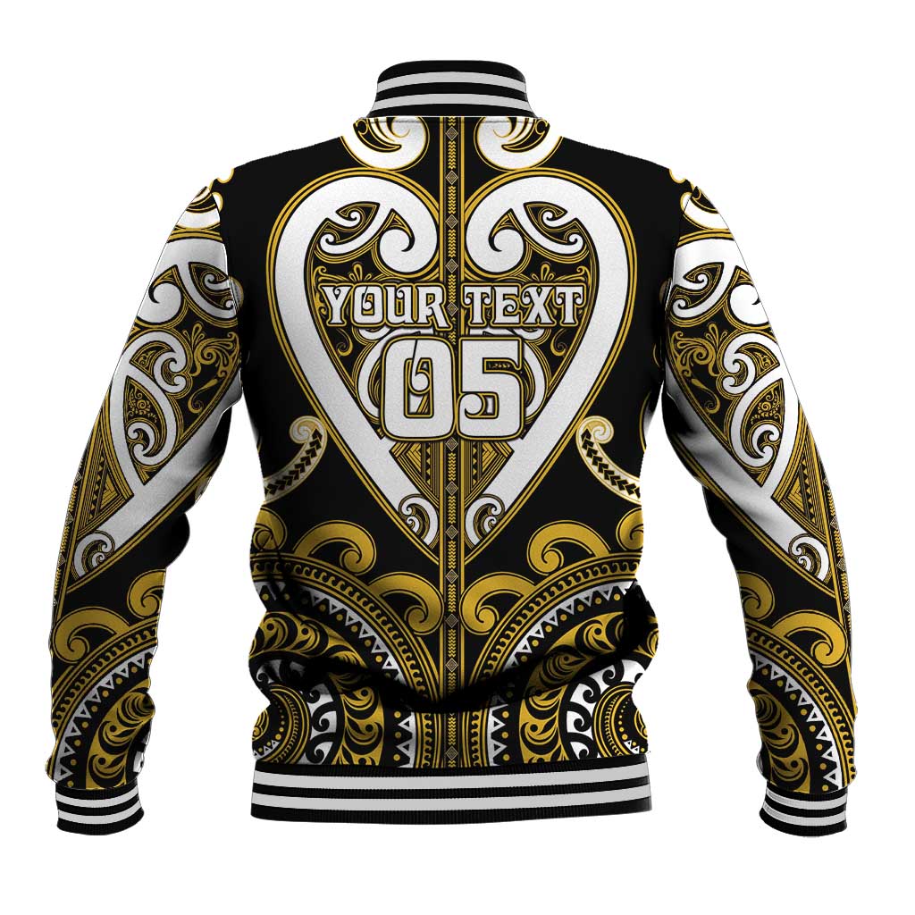 Custom Aotearoa Taranaki Baseball Jacket Maori Tribal Pattern LT05 - Polynesian Pride