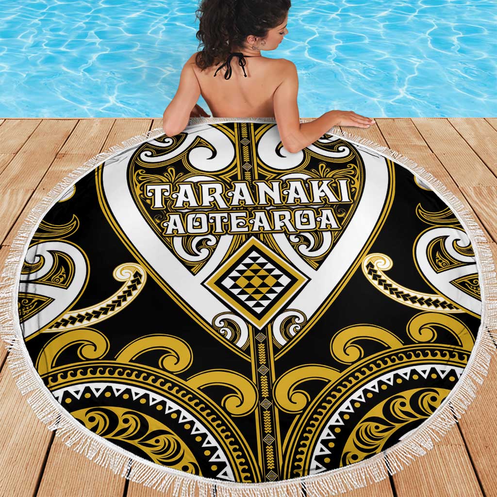 Aotearoa Taranaki Beach Blanket Maori Tribal Pattern LT05 - Polynesian Pride