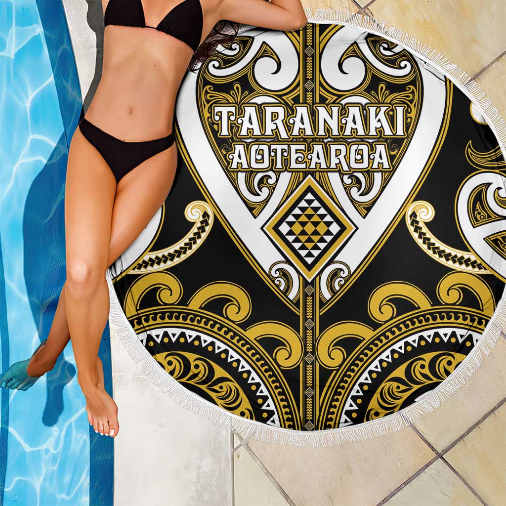 Aotearoa Taranaki Beach Blanket Maori Tribal Pattern LT05 - Polynesian Pride