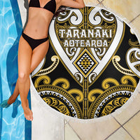 Aotearoa Taranaki Beach Blanket Maori Tribal Pattern LT05 - Polynesian Pride