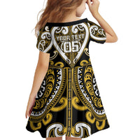 Custom Aotearoa Taranaki Family Matching Off Shoulder Maxi Dress and Hawaiian Shirt Maori Tribal Pattern LT05 - Polynesian Pride