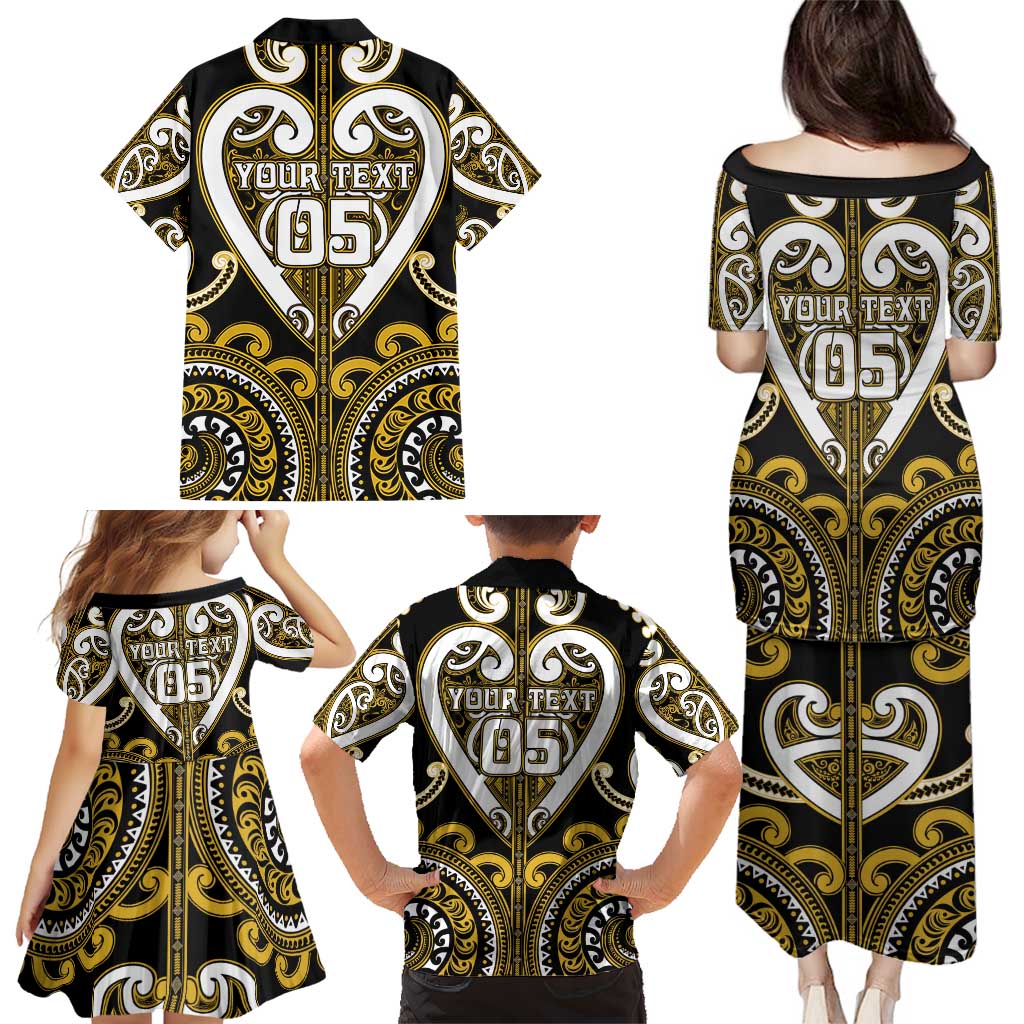 Custom Aotearoa Taranaki Family Matching Puletasi and Hawaiian Shirt Maori Tribal Pattern LT05 - Polynesian Pride