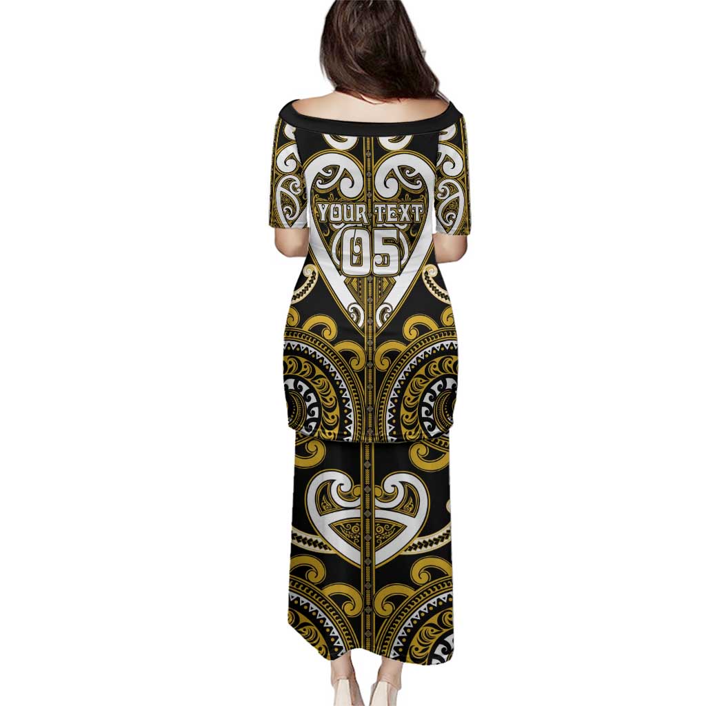 Custom Aotearoa Taranaki Family Matching Puletasi and Hawaiian Shirt Maori Tribal Pattern LT05 - Polynesian Pride