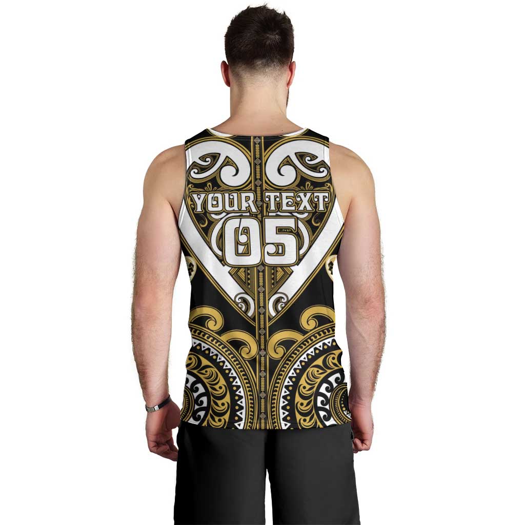 Custom Aotearoa Taranaki Men Tank Top Maori Tribal Pattern LT05 - Polynesian Pride