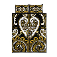 Aotearoa Taranaki Quilt Bed Set Maori Tribal Pattern
