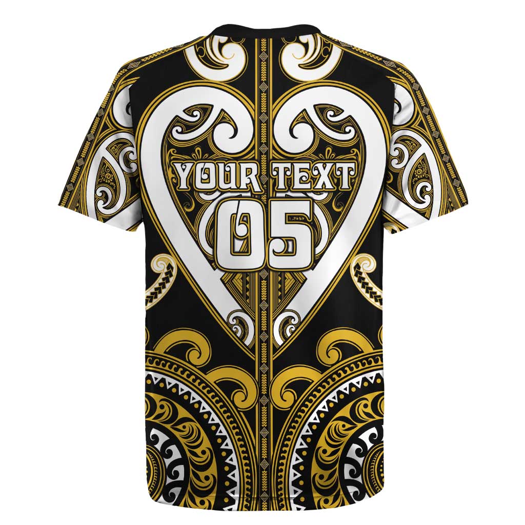 Custom Aotearoa Taranaki Rugby Jersey Maori Tribal Pattern LT05 - Polynesian Pride