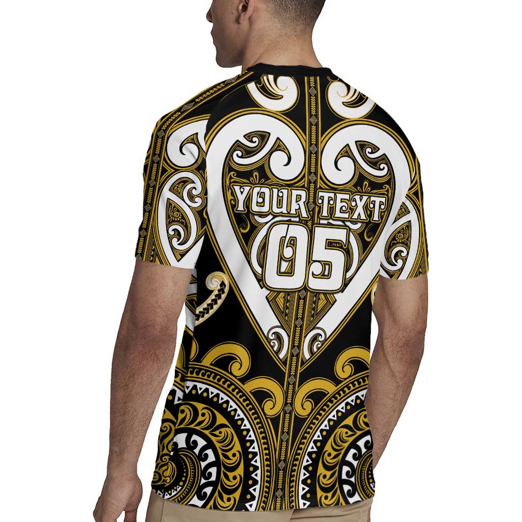 Custom Aotearoa Taranaki Rugby Jersey Maori Tribal Pattern LT05 - Polynesian Pride
