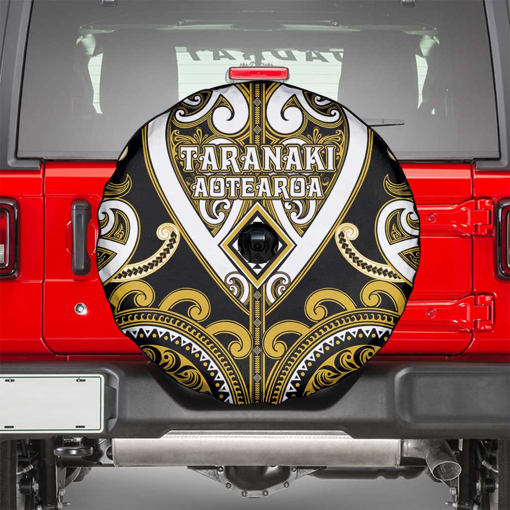 Aotearoa Taranaki Spare Tire Cover Maori Tribal Pattern