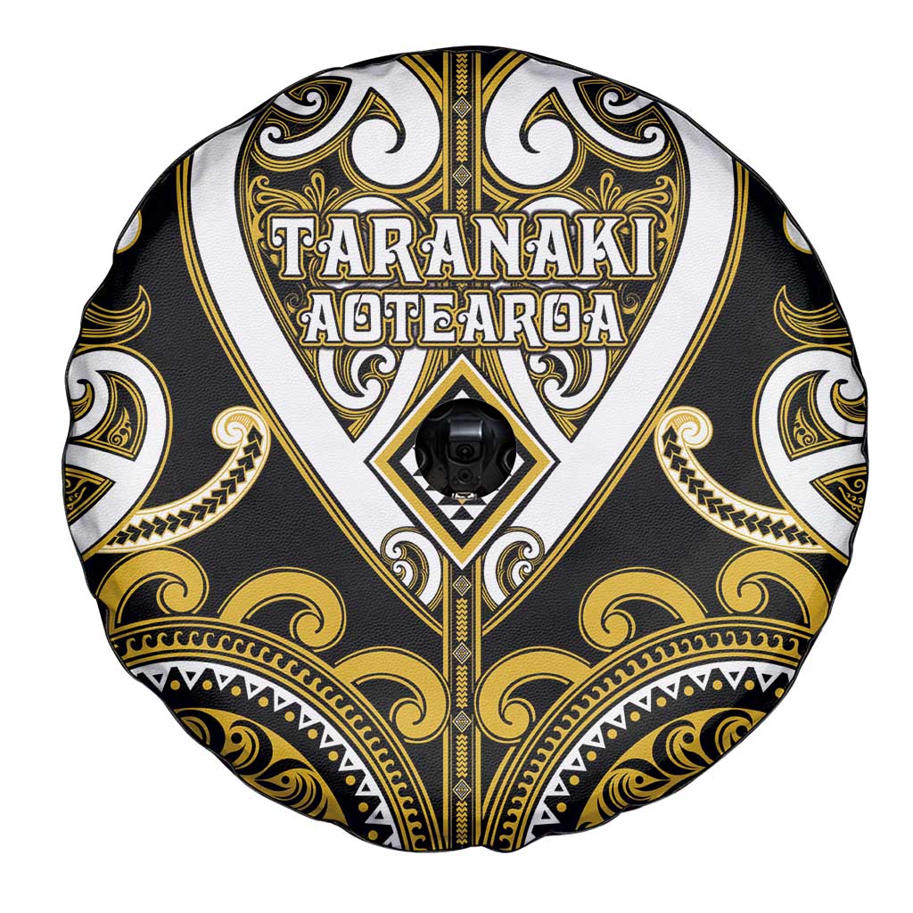 Aotearoa Taranaki Spare Tire Cover Maori Tribal Pattern