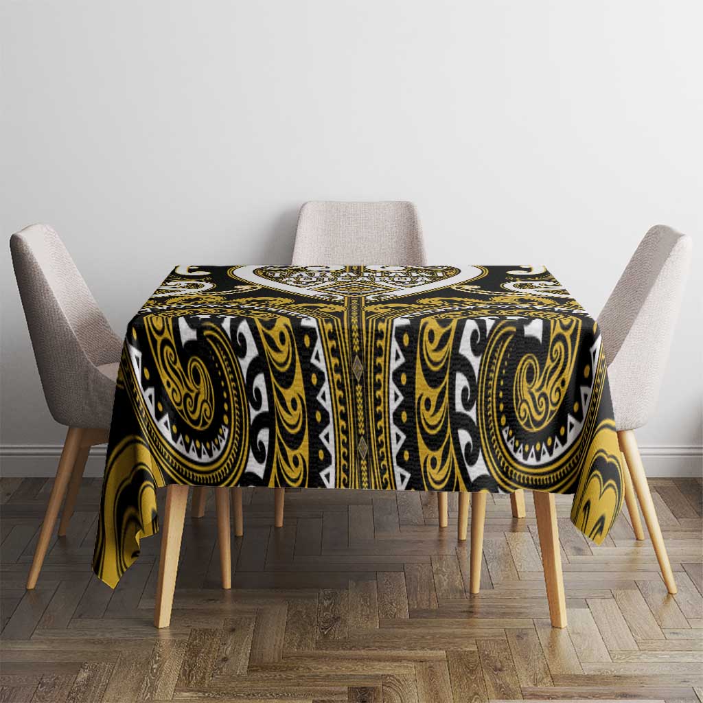 Aotearoa Taranaki Tablecloth Maori Tribal Pattern