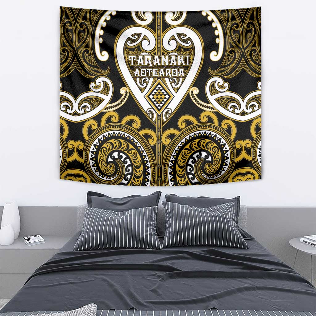 Aotearoa Taranaki Tapestry Maori Tribal Pattern