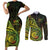 Personalised Fiji Lovoni Day Couples Matching Short Sleeve Bodycon Dress and Long Sleeve Button Shirt 154th Years