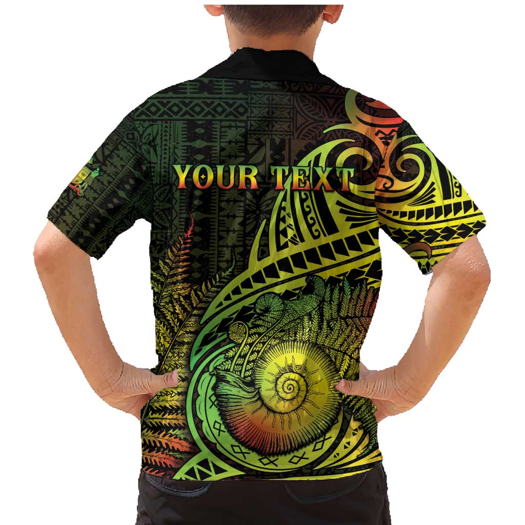 Personalised Fiji Lovoni Day Family Matching Mermaid Dress and Hawaiian Shirt 154th Years