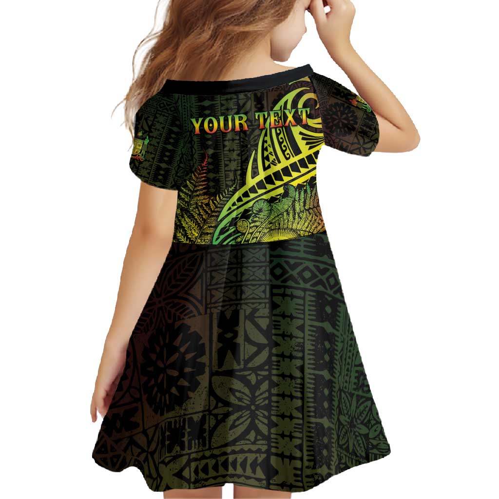 Personalised Fiji Lovoni Day Family Matching Off Shoulder Maxi Dress and Hawaiian Shirt 154th Years