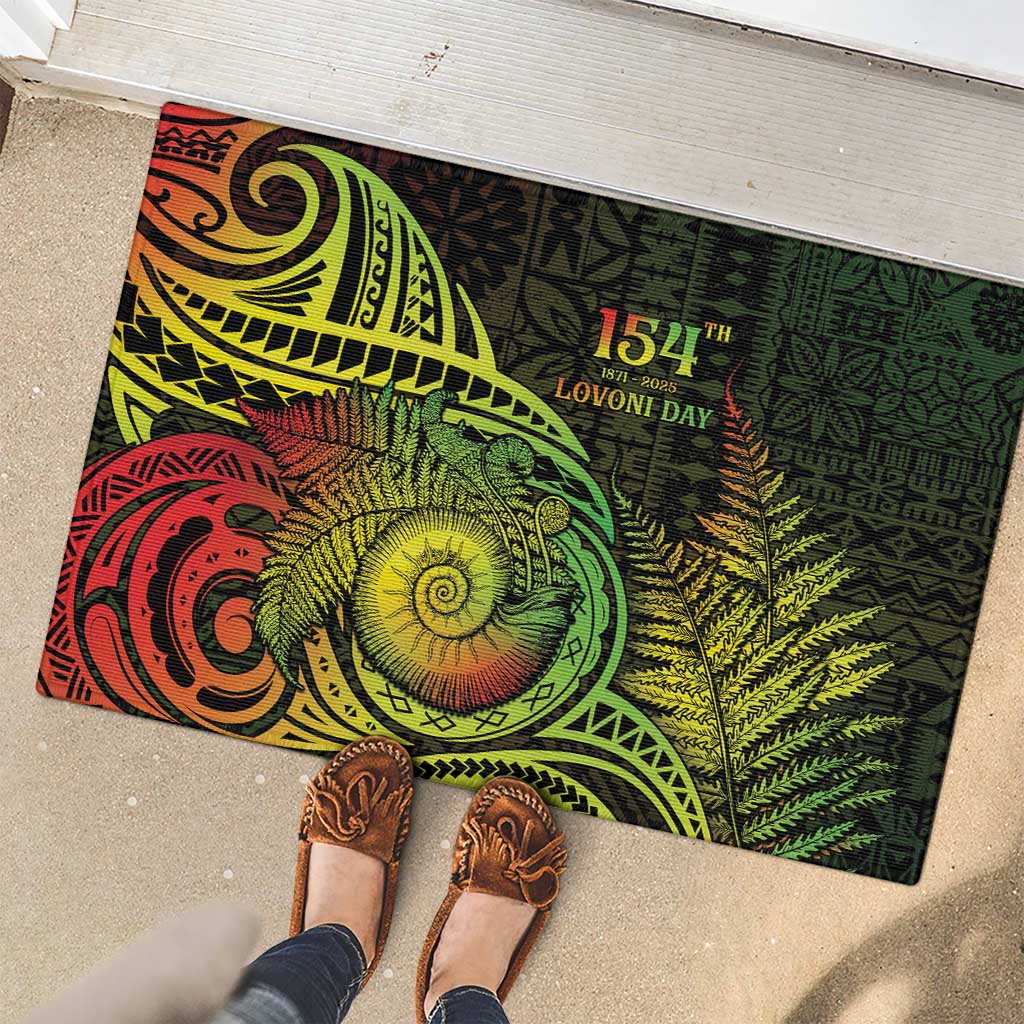Fiji Lovoni Day Rubber Doormat 154th Years