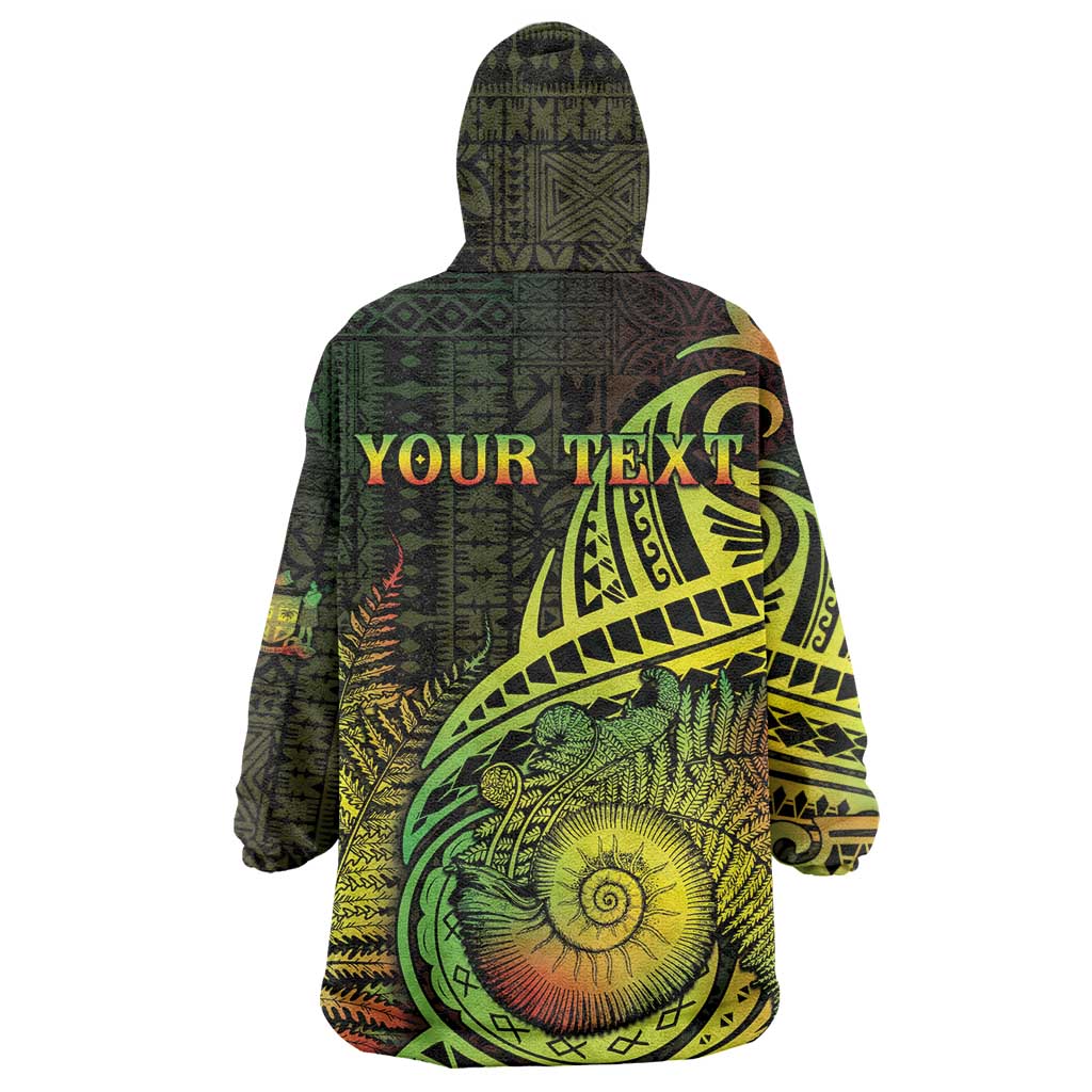 Personalised Fiji Lovoni Day Wearable Blanket Hoodie 154th Years