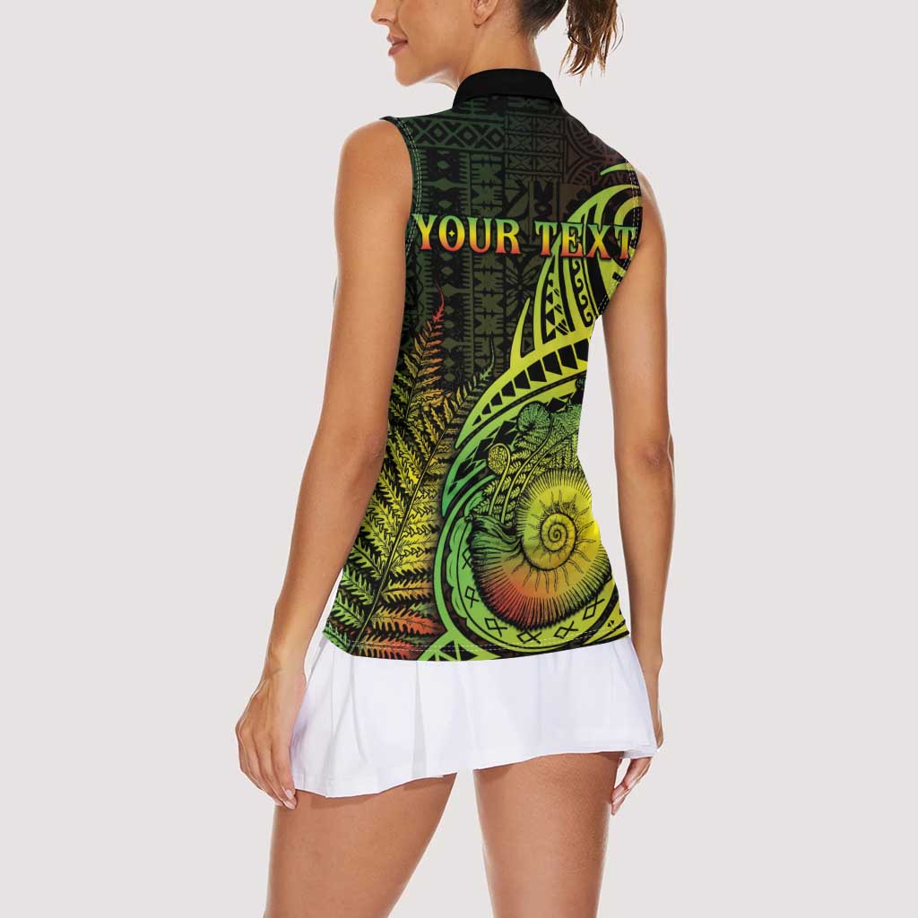 Personalised Fiji Lovoni Day Women Sleeveless Polo Shirt 154th Years