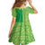 Fiji Lovoni Family Matching Puletasi and Hawaiian Shirt Fijian Tapa Salusalu Green Glitter