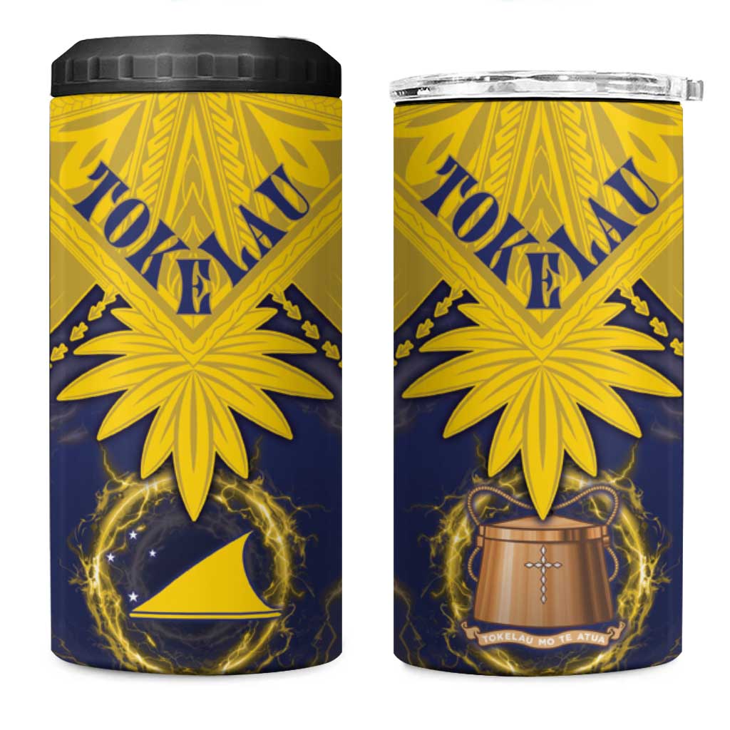 Tokelau Tokehega Day 4 in 1 Can Cooler Tumbler National Badge Special Style - Polynesian Pride