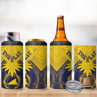 Tokelau Tokehega Day 4 in 1 Can Cooler Tumbler National Badge Special Style - Polynesian Pride