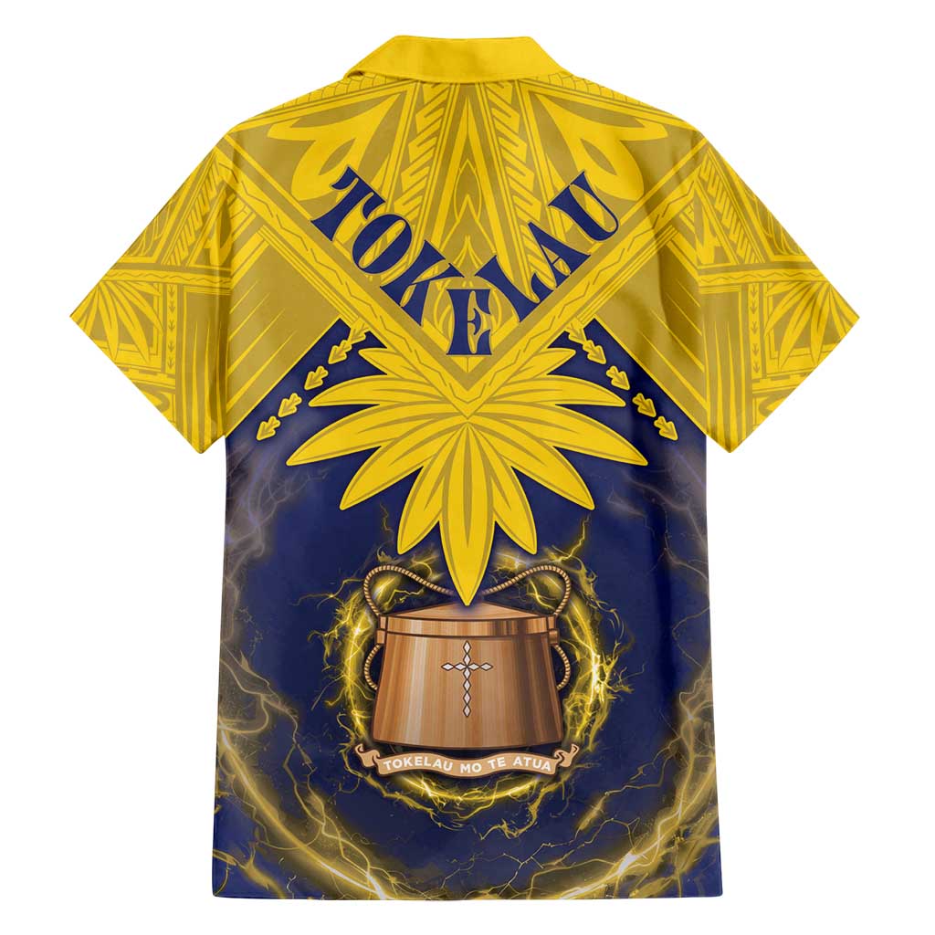 Tokelau Tokehega Day Family Matching Off Shoulder Maxi Dress and Hawaiian Shirt National Badge Special Style - Polynesian Pride