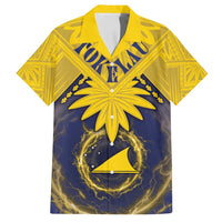 Tokelau Tokehega Day Family Matching Tank Maxi Dress and Hawaiian Shirt National Badge Special Style - Polynesian Pride