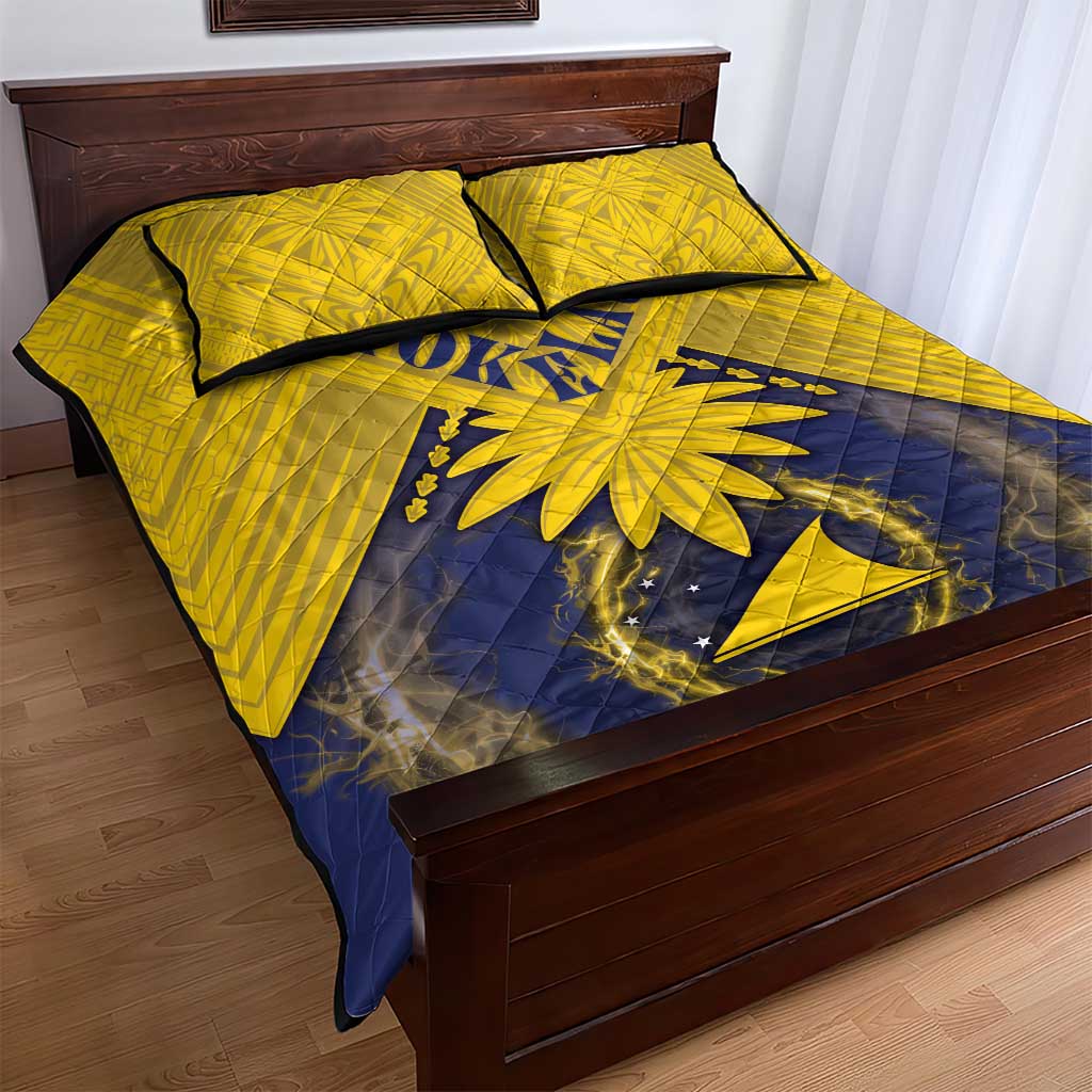 Tokelau Tokehega Day Quilt Bed Set National Badge Special Style - Polynesian Pride