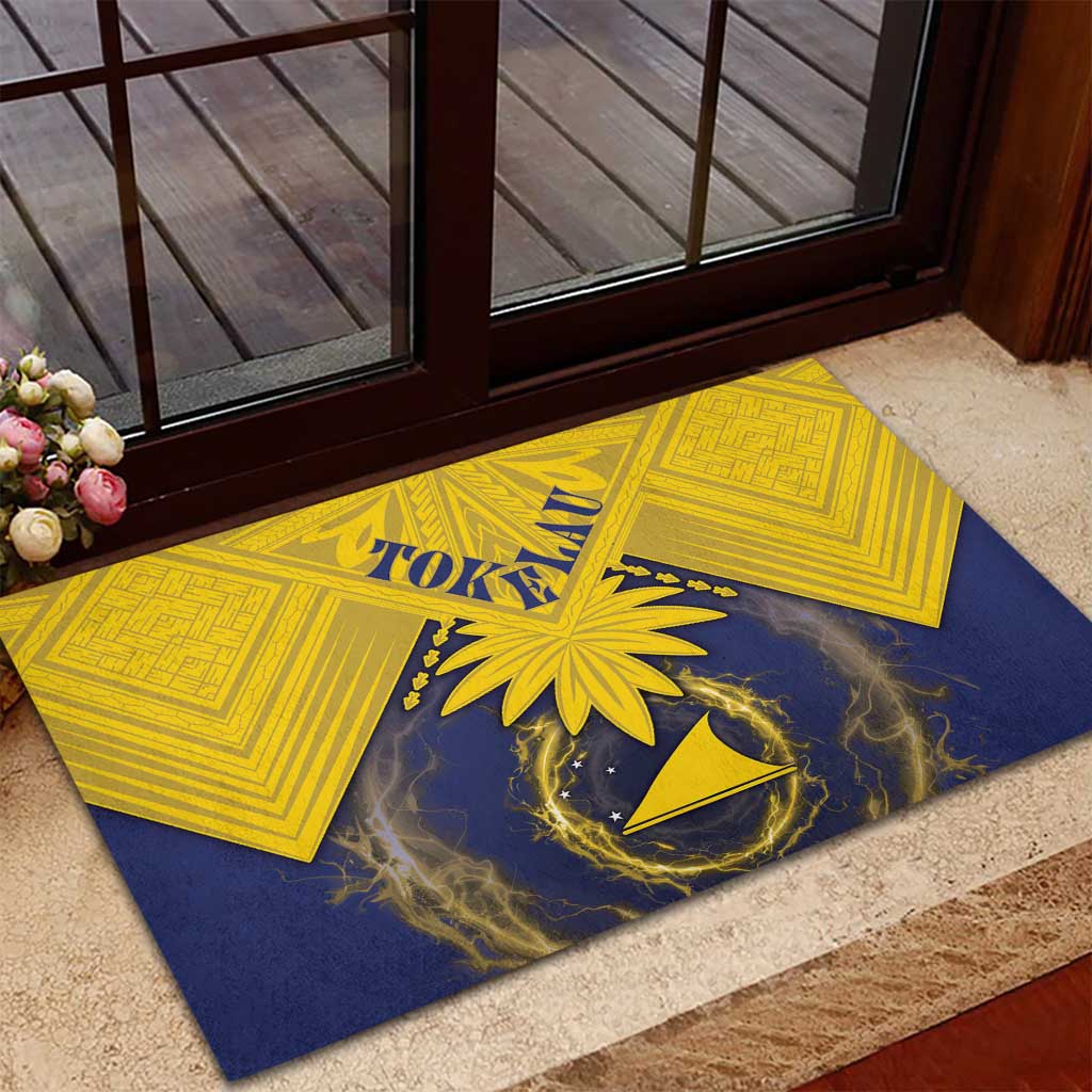 Tokelau Tokehega Day Rubber Doormat National Badge Special Style - Polynesian Pride