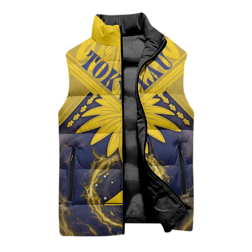 Tokelau Tokehega Day Sleeveless Puffer Jacket National Badge Special Style - Polynesian Pride
