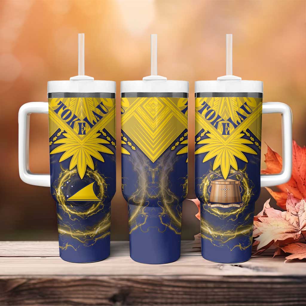 Tokelau Tokehega Day Tumbler With Handle National Badge Special Style - Polynesian Pride