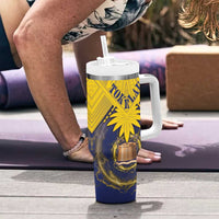 Tokelau Tokehega Day Tumbler With Handle National Badge Special Style - Polynesian Pride