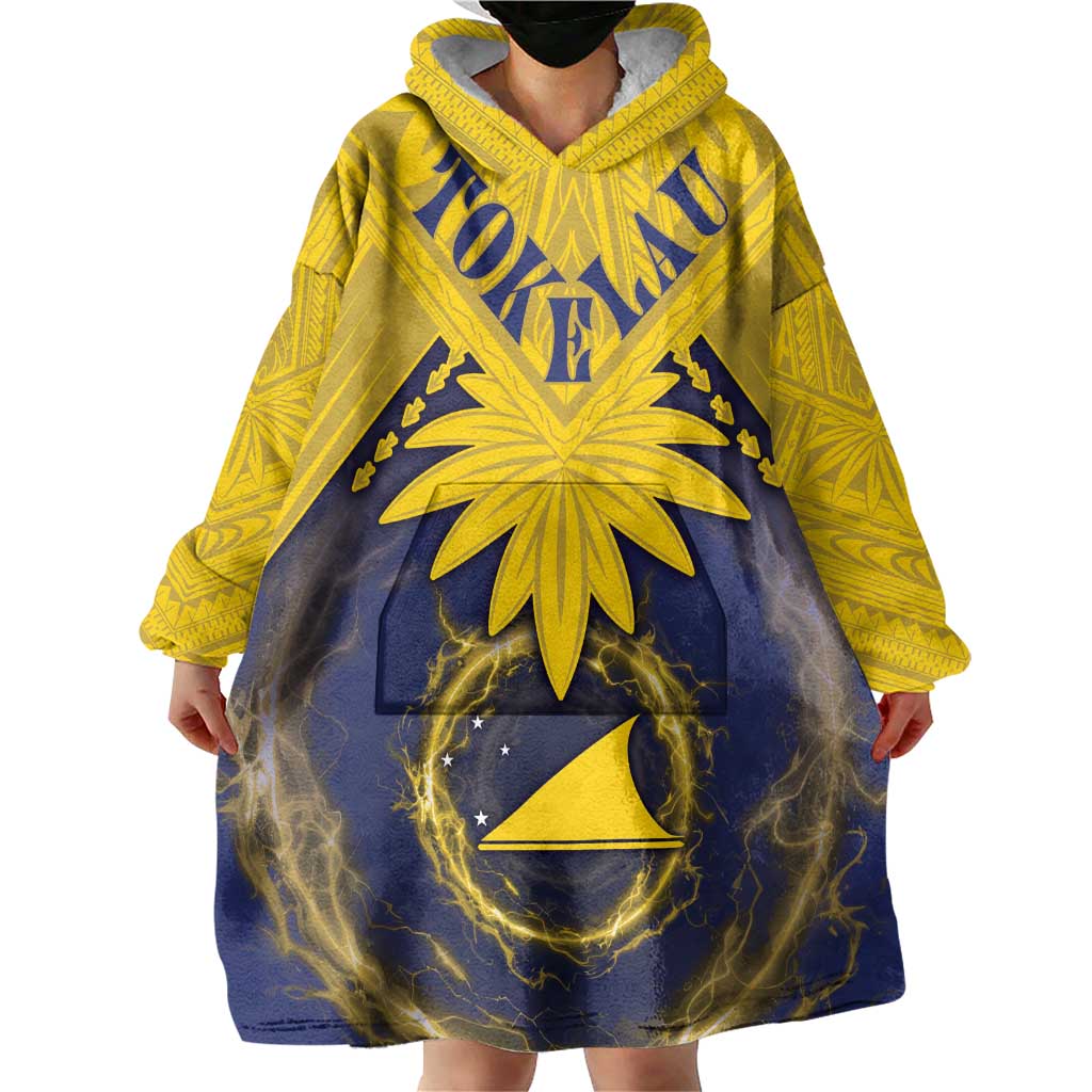 Tokelau Tokehega Day Wearable Blanket Hoodie National Badge Special Style - Polynesian Pride