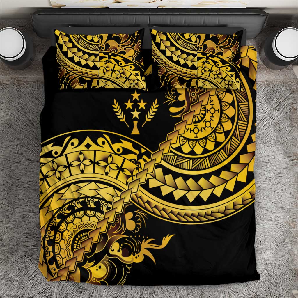 Kosrae Liberation Day Bedding Set Polynesian Floral Tattoo - Polynesian Pride