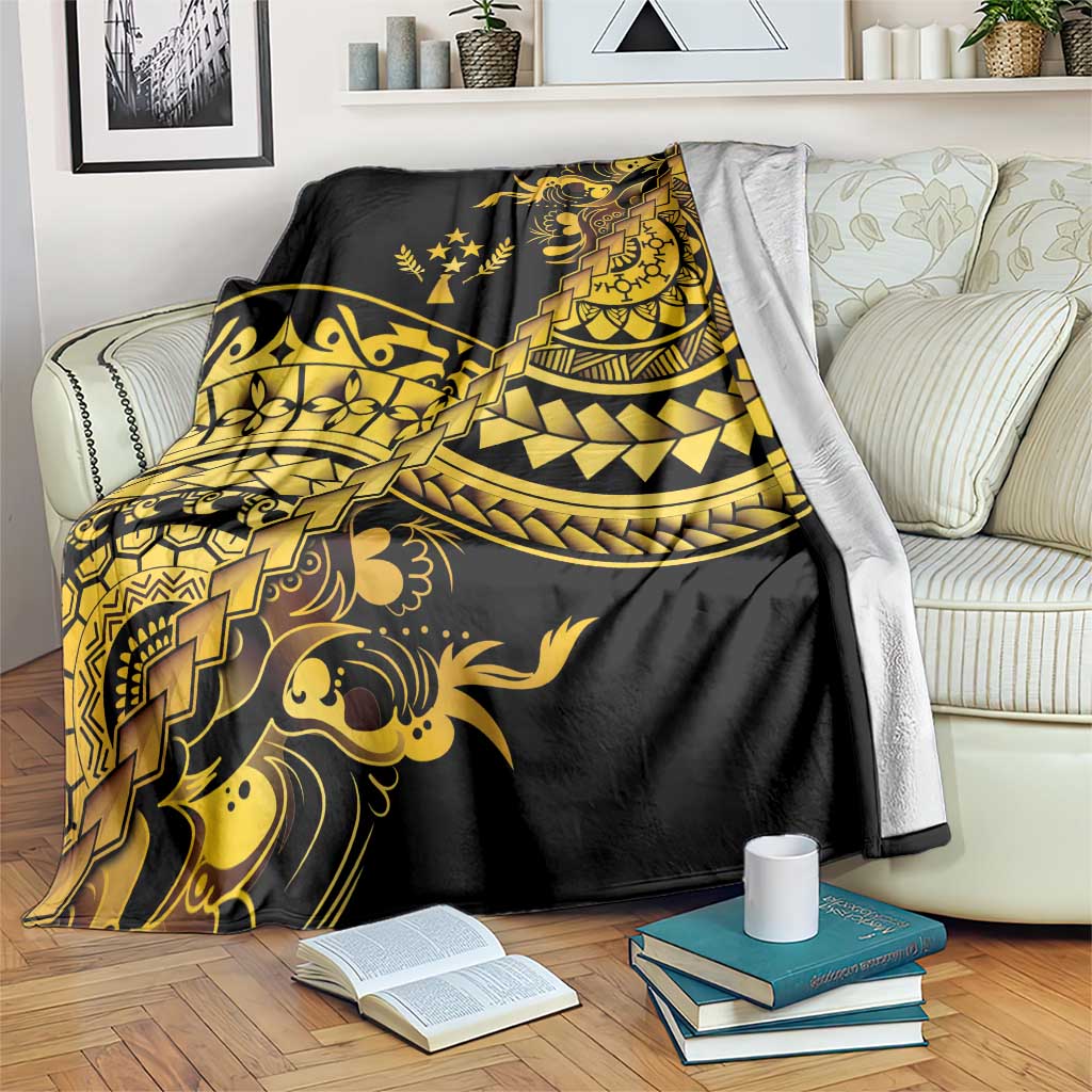 Kosrae Liberation Day Blanket Polynesian Floral Tattoo - Polynesian Pride