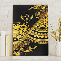 Kosrae Liberation Day Canvas Wall Art Polynesian Floral Tattoo - Polynesian Pride