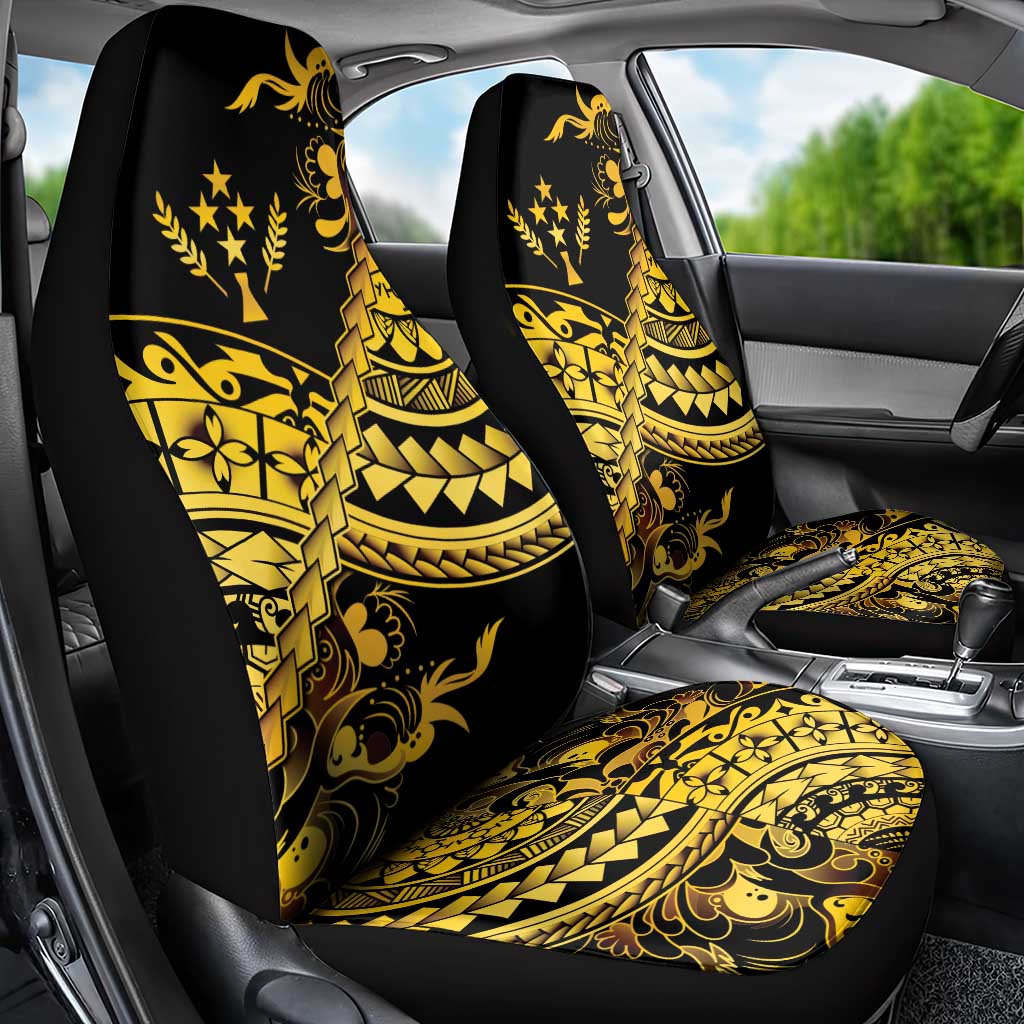 Kosrae Liberation Day Car Seat Cover Polynesian Floral Tattoo - Polynesian Pride