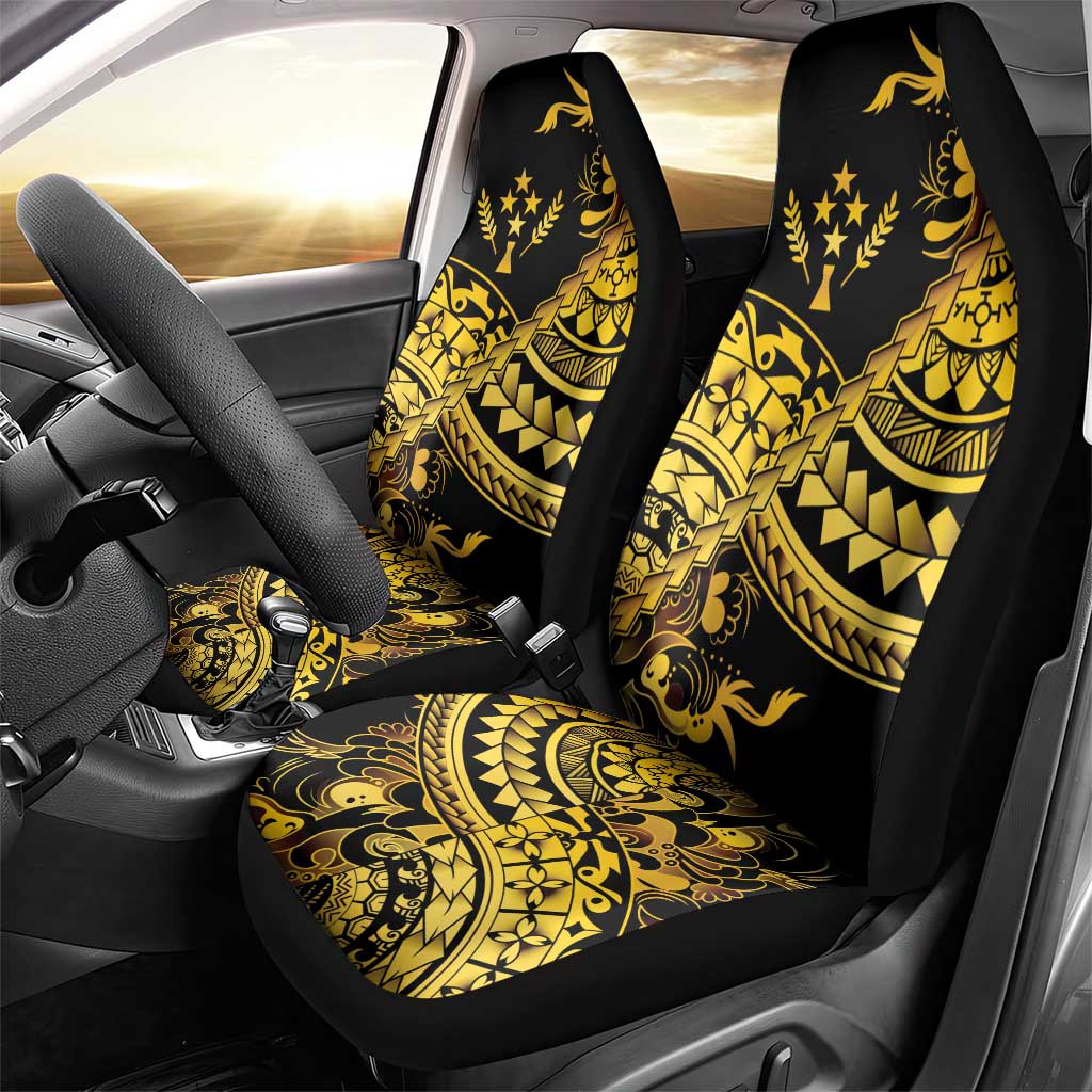 Kosrae Liberation Day Car Seat Cover Polynesian Floral Tattoo - Polynesian Pride