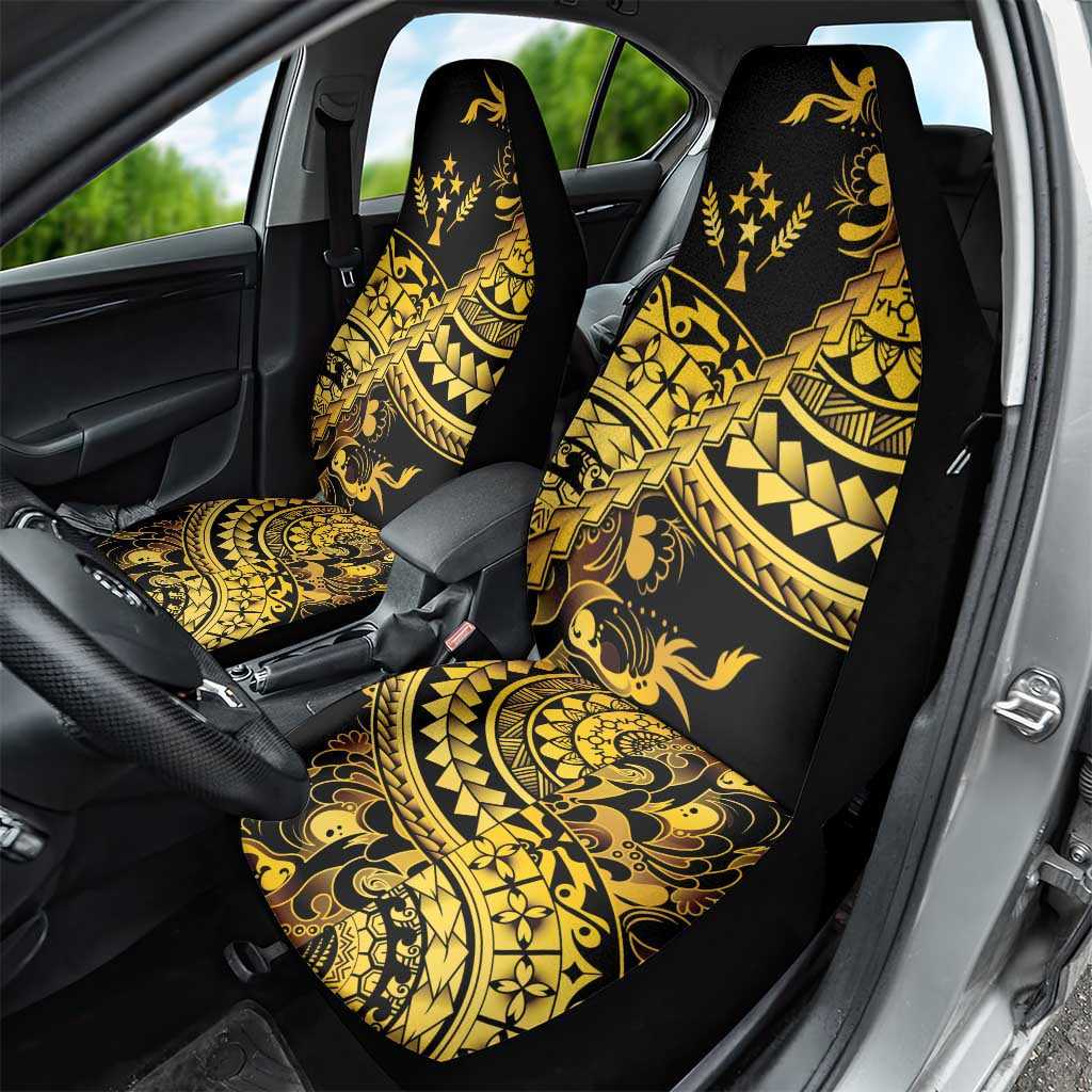 Kosrae Liberation Day Car Seat Cover Polynesian Floral Tattoo - Polynesian Pride