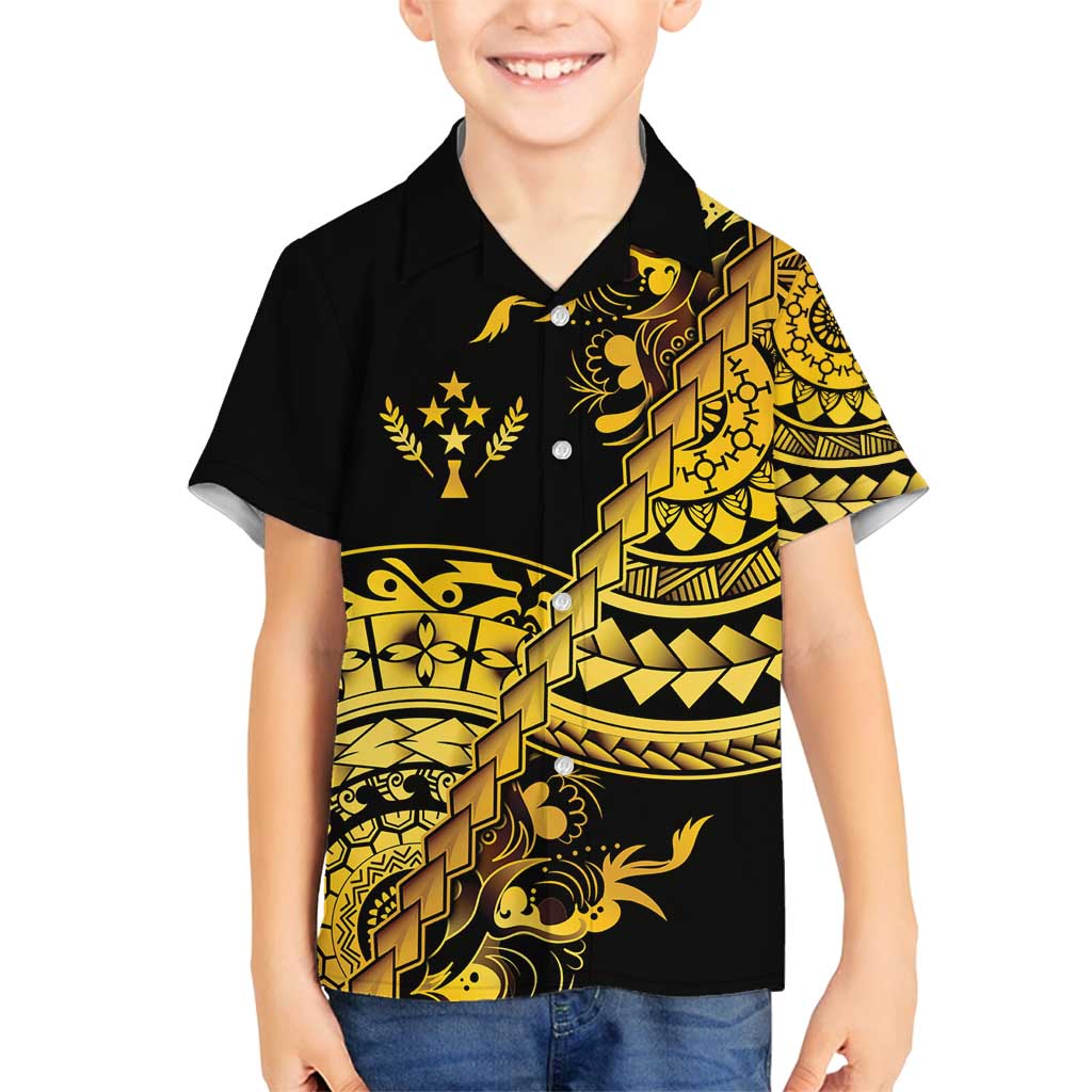 Kosrae Liberation Day Family Matching Long Sleeve Bodycon Dress and Hawaiian Shirt Polynesian Floral Tattoo - Polynesian Pride