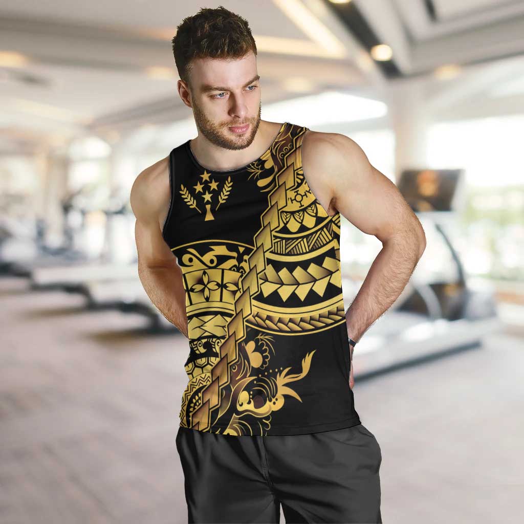 Kosrae Liberation Day Men Tank Top Polynesian Floral Tattoo - Polynesian Pride