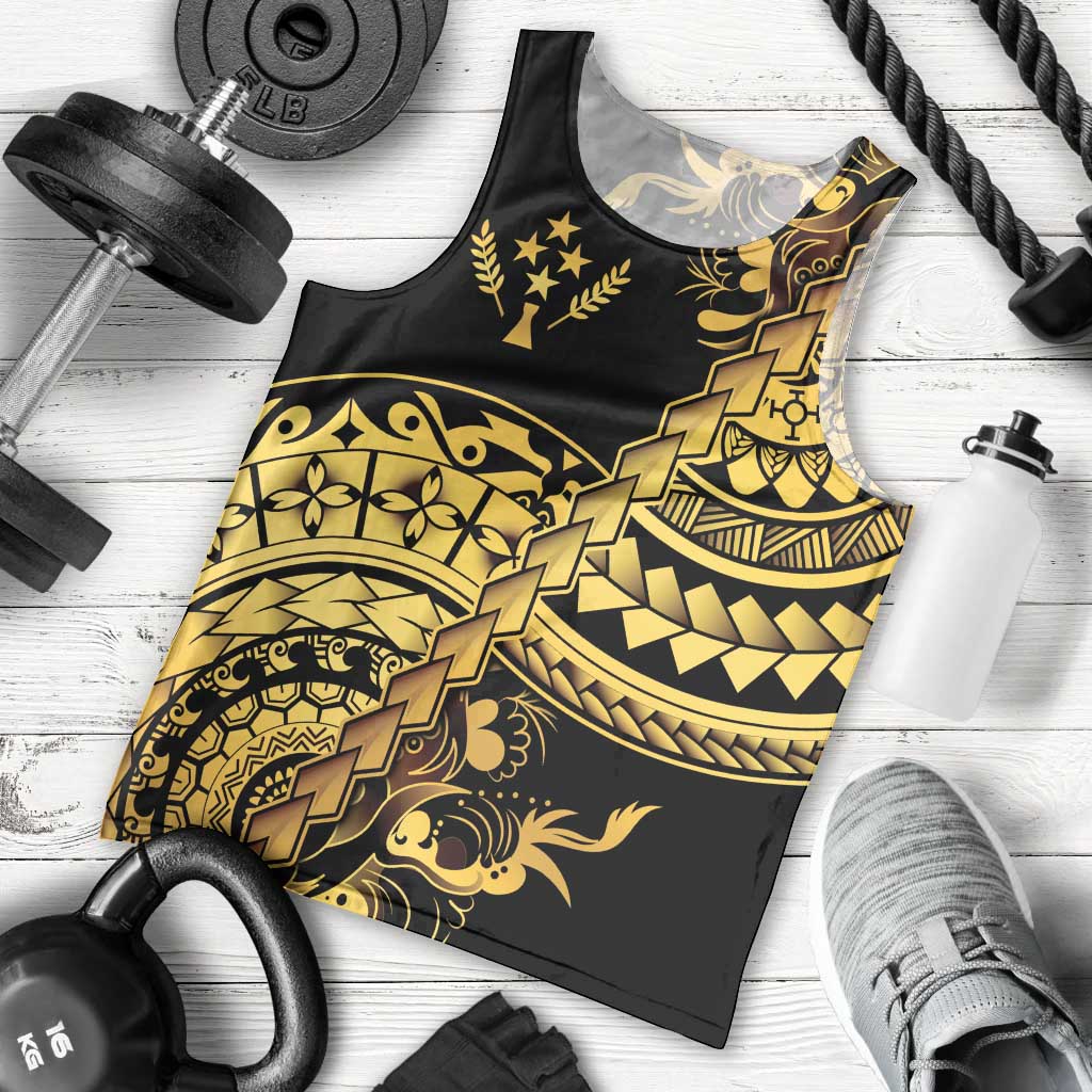 Kosrae Liberation Day Men Tank Top Polynesian Floral Tattoo - Polynesian Pride