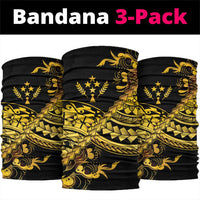 Kosrae Liberation Day Neck Gaiter Polynesian Floral Tattoo LT05