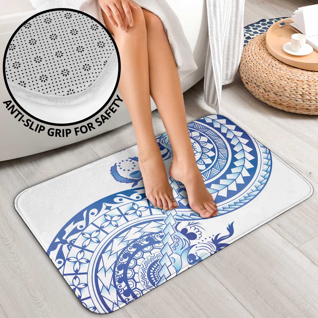 Pohnpei Liberation Day Bathroom Set Polynesian Floral Tattoo - Polynesian Pride